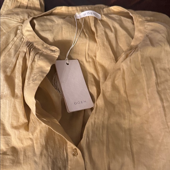 Doen The Jane Blouse in Palomino size m - Picture 3 of 3